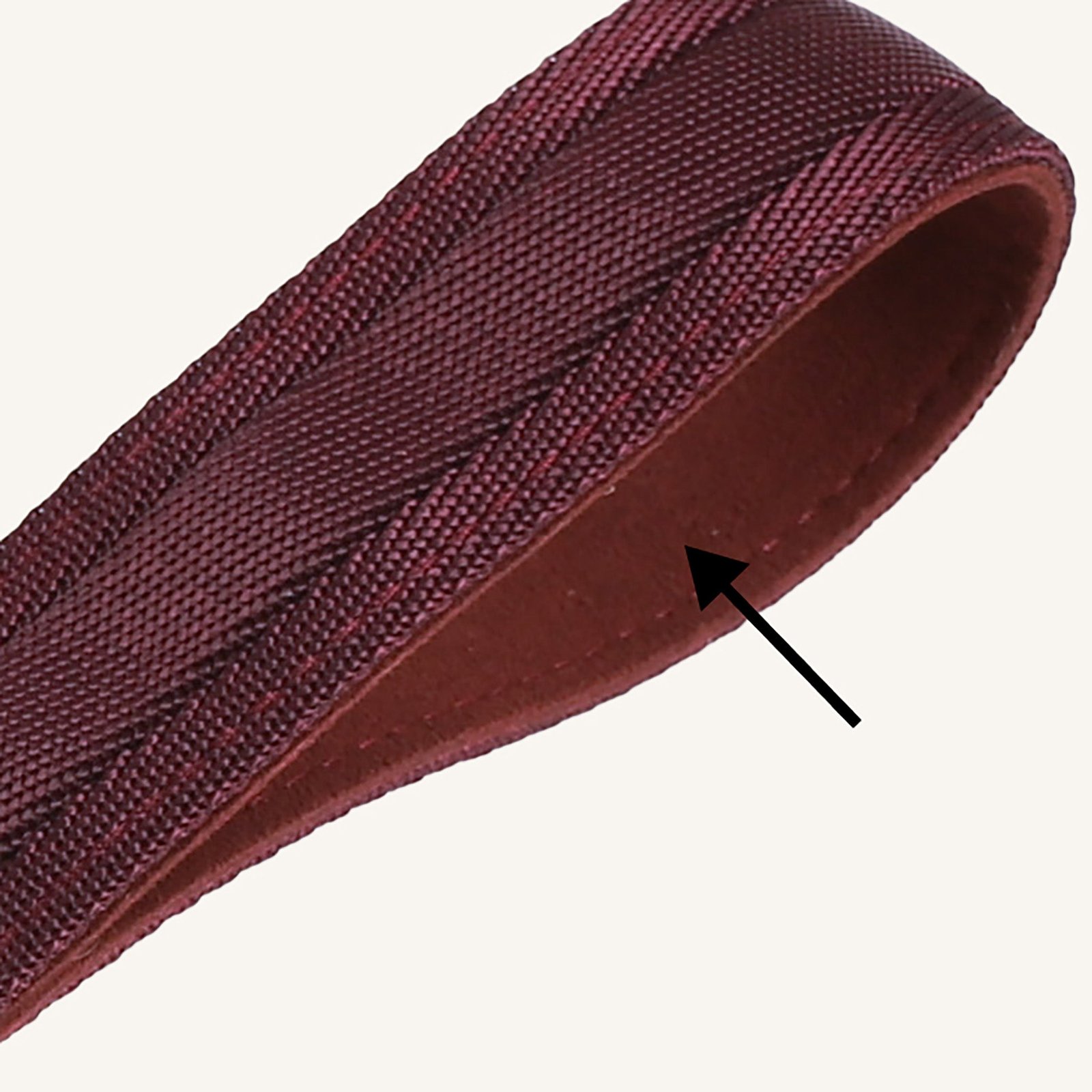 Burgundy Adjustable Short Dog Leash – Durable Nylon, Auto-Locking Clip, Soft Handle - Image 8